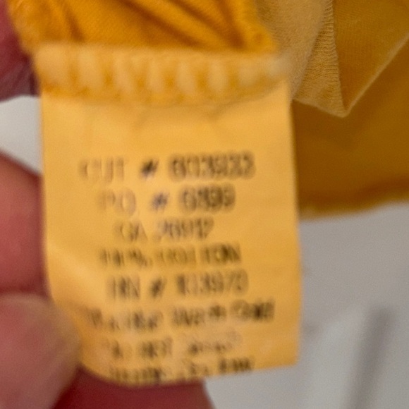 Yellow Cropped T-Shirt with Peace Sign cropped imperial motion SZ S - Picture 5 of 5